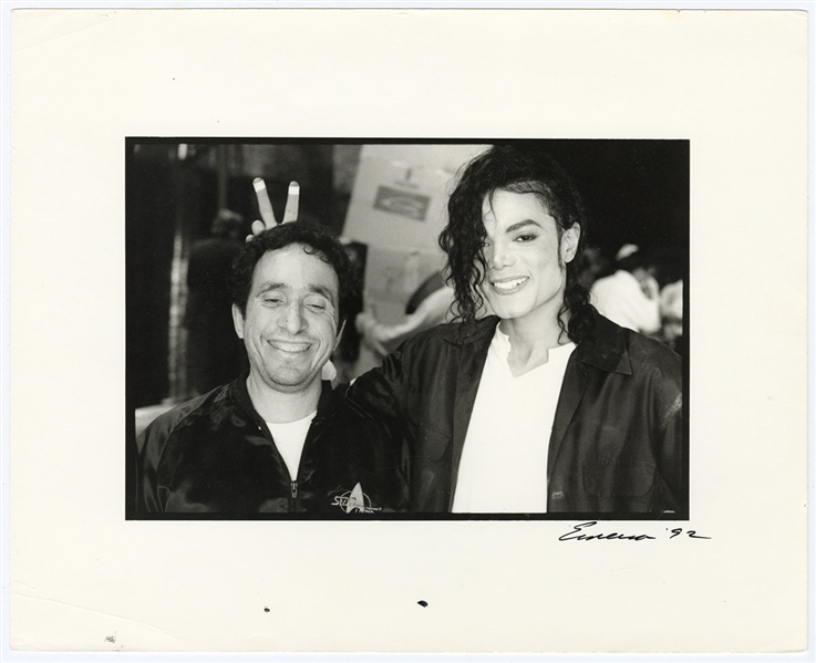 Michael Jackson Original Unreleased Photograph with Bunny Ears