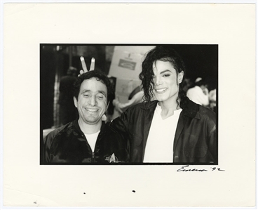Michael Jackson Original Unreleased Photograph with Bunny Ears