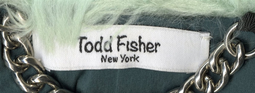 Lil Nas X 2021 Todd Fisher NY Mint Green Faux Fur Coat Worn For Entertainment Weekly Magazine Cover