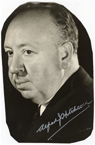 Alfred Hitchcock Signed Photograph Cutout