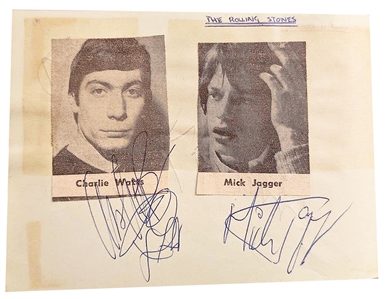 The Rolling Stones Incredible Signed Album Pages With Brian Jones (REAL)