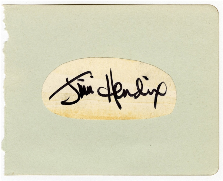 Jimi Hendrix Signed Cut (JSA & REAL)