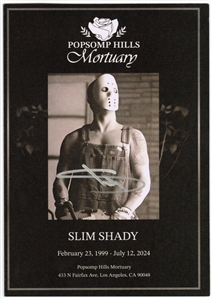 Eminem Signed “Death of Slim Shady" Album Promotional Pop Up Flyer
