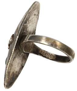 Janis Joplin Owned & Worn Turquoise Coral Ring