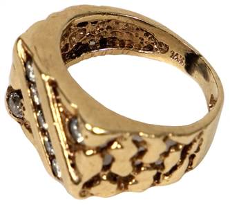 Elvis Presley Owned & Worn 14K 7 Diamond Pinky Ring