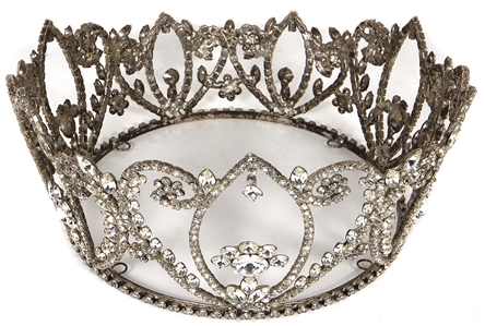 Elizabeth Taylor Worn Large Rhinestone Tiara Crown