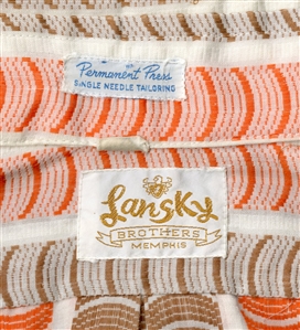 Elvis Presley Owned Lansky Brothers Button Down Shirt (Vernon Presley LOA)