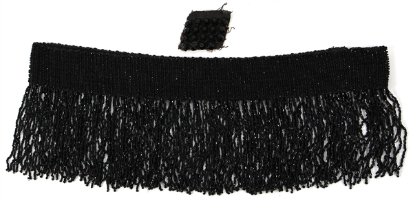 Stevie Nicks Owned & Worn Black Beaded Belt