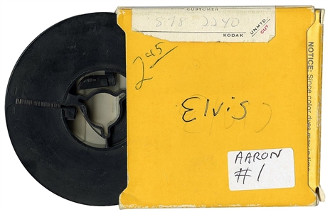 Elvis Presley 1970's Unreleased Concert Las Vegas Hilton 8MM Master Video Reels (2) With Elvis Presley “The Last Elvis Show Hilton Las Vegas 60 Minute Audio Tape