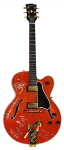 David Bowie 1990 Played & Band Signed Gibson Guitar During “Sound + Visions" Tour (JSA & REAL)