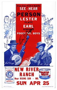 Earl Scruggs & Ralph Stanley Played & Signed Fender Banjo (Maxim Langstaff Collection)