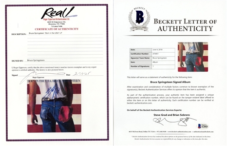 Bruce Springsteen Signed Born In The U.S.A. Album (Beckett & REAL)