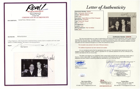 Michael Jackson Original Signed “Dangerous Era Photograph (JSA & REAL)