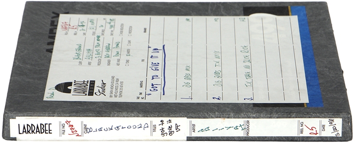 1996 Aaliyah Got To Give It Up Original 1/2 Master Reel (The Hit Factory Collection)