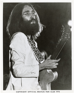 John Lennon 1969 Owned and Beatles Stage Used Guitar Strap From the Collection of Sam Green