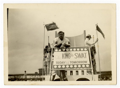 Babe Ruth Original “King of Swat" 4/30/1938 Parade Snapshot