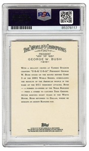2011 Topps Allen & Ginter George W. Bush Signed Card (PSA/DNA Encapsulated)
