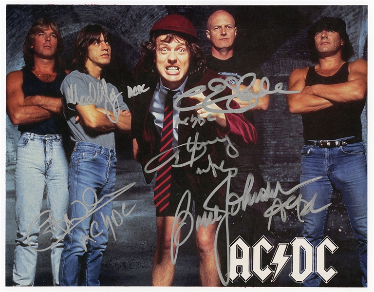 AC/DC Signed Photograph