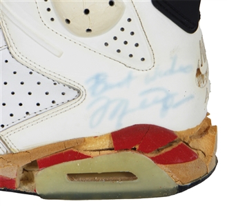 1991 Michael Jordan Game-Used & Signed Nike Air Jordan VI Sneaker (JSA)