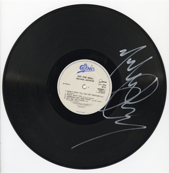 Michael Jackson Signed "Off The Wall" Record