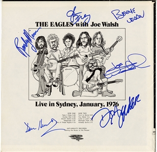The Eagles with Joe Walsh Signed "Welcome to the Late Show" Album