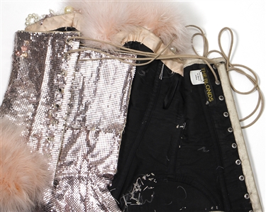 Cardi B The Blonds 2017 New York Fashion Week Show Worn Silver Corset With Fur Accents