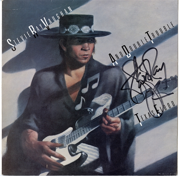 Stevie Ray Vaughan & Tommy Shannon Signed "Texas Flood" Album (REAL)