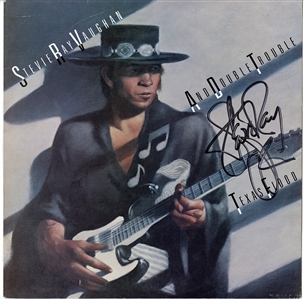 Stevie Ray Vaughan & Tommy Shannon Signed "Texas Flood" Album (REAL)