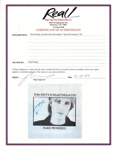 Tom Petty Signed “Hard Promises Album (REAL)