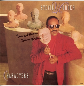Stevie Wonder Signed "Characters" Album (JSA)