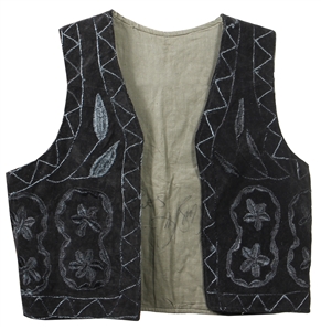 Jon Bon Jovi Owned, Worn & Signed Vest With Incredible “Elvis Lives Inscription