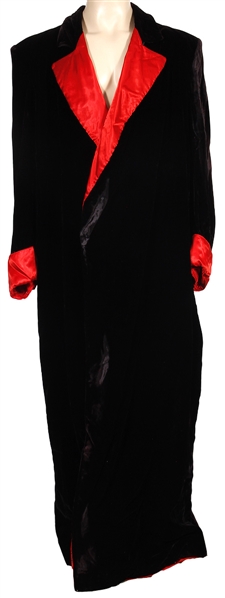 KISS Gene Simmons Owned and Worn Velvet Robe (2000 Butterfields Auction Provenance)