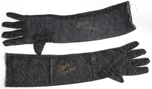Stevie Nicks Signed Stage Worn Gloves