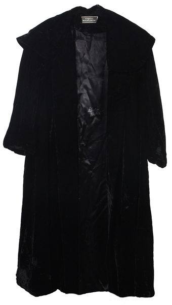 Stevie Nicks Owned and Signed Velvet Coat