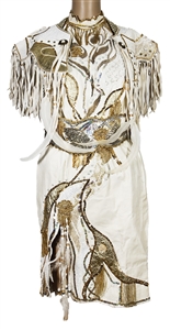 Tanya Tucker Leather Halter Dress Stage Ensemble