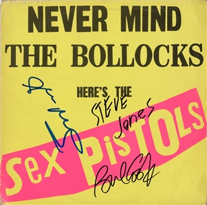 Sex Pistols Signed “Never Mind The Bollocks" (3) Album