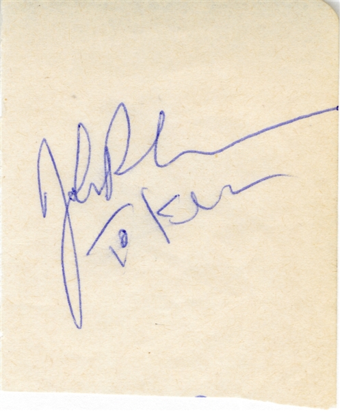 John Bonham Signed Cut (Beckett)