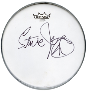 Steve Jordan Signed Rolling Stones Drumheads (2)