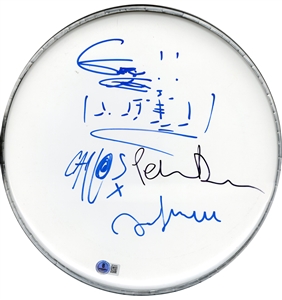 The Libertines Band Signed Drumhead (Beckett)