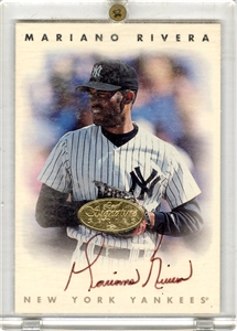 Mariano Rivera 1996 Leaf Signature Gold On Card Autograph