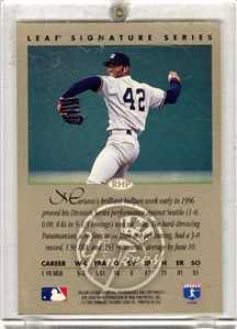 Mariano Rivera 1996 Leaf Signature Gold On Card Autograph