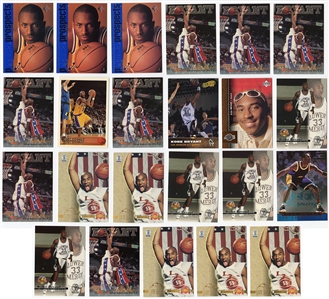 Kobe Bryant Rookie & More Card Lot (23) Cards - Including Various Rookie Cards