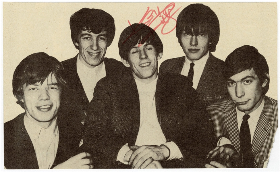 Keith Richards Signed Magazine Photograph (JSA)