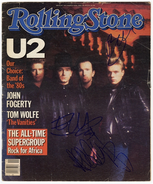 U2 (3) Signed Rolling Stone Magazine