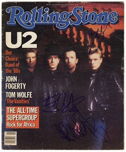 U2 (3) Signed Rolling Stone Magazine