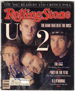 U2 (3) Signed Rolling Stone Magazine