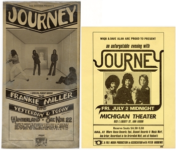 Journey July 1976 Concert At Michigan Theatre Ann Arbor & Bill Graham Newspaper November 22 Advertisement