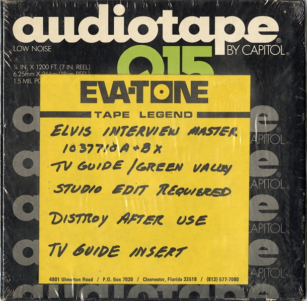 Elvis Presley Complete Press Conference Original Master Tape (Memphis, Tennessee, February 1961)