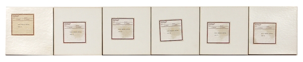 “Elvis Presley Special” Audio Tapes (Circa 1981, Six #’d 1-6) William B. Tanner Studio (Memphis, Tennessee