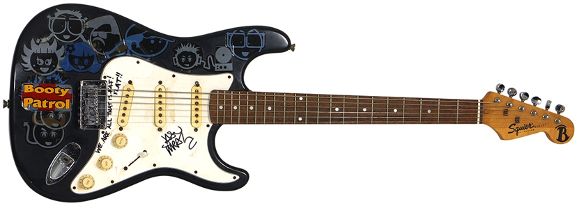 Jason Mraz Owned, Signed & 2003 Stage Played “Booty Patrol" Replica Fender Guitar